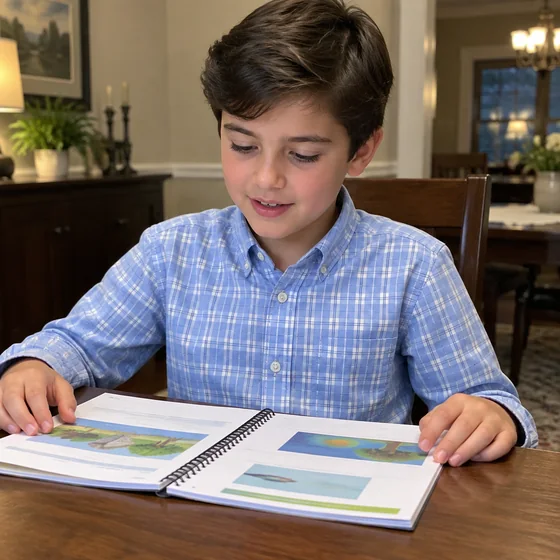 Tomás leyendo de corrido